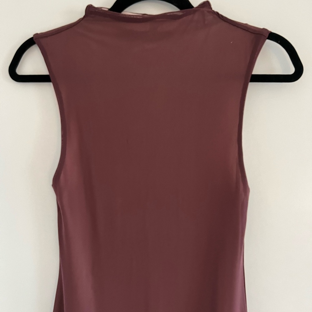 Sleeveless Brown Dress